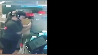 Woman Gets Her Hair Sucked Into Milkshake Machine(repost)
