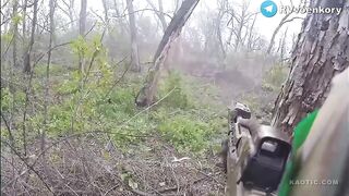 Ukrainian Rambo Takes a Headshot