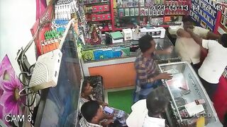 Fat Store Owner Attacked By Goons In India