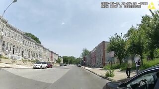 Baltimore officer shoots 17 year old after he refuses to drop his gun.