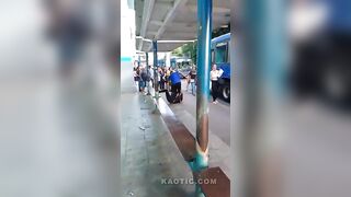 Pickpocked Kicked & Punched At The Bus Station