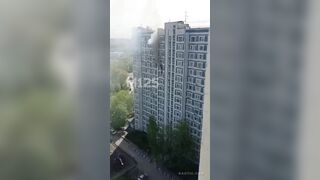 Man Falls Out Of Burning Apartment In Moscow Area