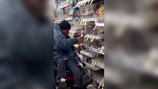 Wheelchaired Male Shoplifting In San Francisco