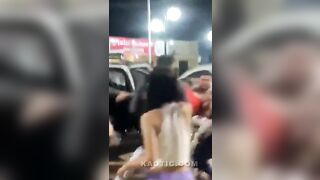 Brazilian police shoot aggressive person(repost)