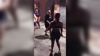 Dominican Girl Picks A Good Beating Over A Man