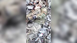 Russian bum army fighting in Ukrainian armed forces socks