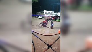 Jealous Woman Destroys BF`s Motorcycle