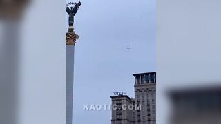 Drone Shot Down Over Kyiv