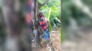 Elderly Junkie Hung Himself From The Tree