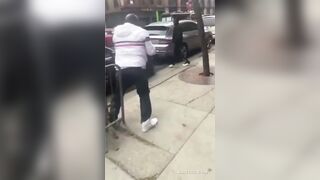 Dude Fights Girl Twice his Size (repost)