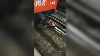 Mexican Man SURVIVES Being Run Over by Train