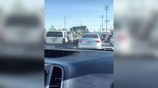 A Short Road Rage In Chatsworth, California