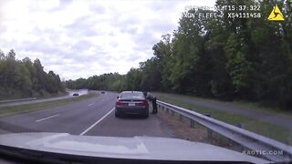 Dash-Cam Video Shows Out-of-Control Car Nearly Hit Officer in Wild Crash