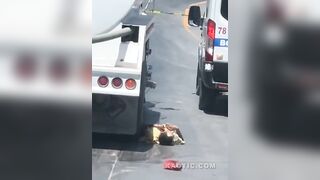 Pedestrian Killed By Tanker Truck