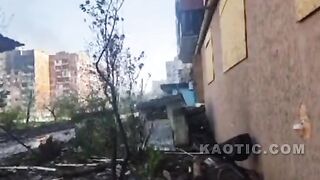 POV You are a Ukranian Getting Shelled in Bakhmut Ukraine (Shaky Camera Warning)