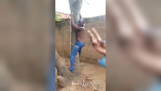 Wife Beater Punished the Ugandan Way