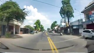 Elderly Malay Couple Bowled On Dashcam