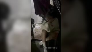 Side skank beaten and stabbed by angry wifey in China.