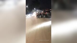 Motorcycle Thief Jumped By Mob