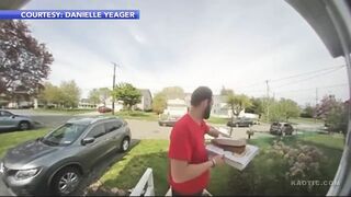 Philadelphia area pizza delivery driver tripping a suspect (Better Quality, Extended)