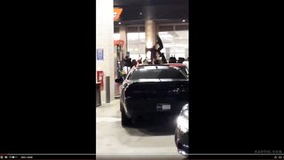 Massive Mob Destroy Random Man's Car in Atlanta