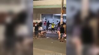 Battle Outside The Bar