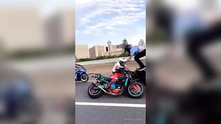 Houston Motorcycle Stunters Meet Karma
