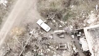 Looter army invaders get hit by drone bomb