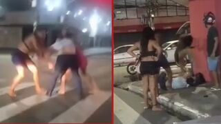 Man is beaten unconscious and robbed by three transgenders - Brazil