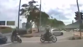 Lunatic uses his car to ram three motorcycles [+ Aftermath] - Malaysia