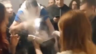 Woman throws a pot of boiling water over man in Russia