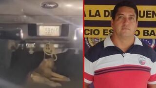 Man arrested after dragging and killing a dog with his Truck - Barinas, Venezuela