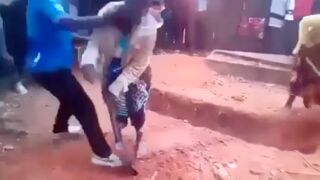 Elderly woman accused of witchcraft forced to dig her own grave then pushed inside - Nigeria
