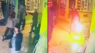 Man pours gasoline on people and attempts to set them on fire - Ukraine