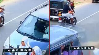 Pedestrian was brutally hit by out-of-control vehicle - India