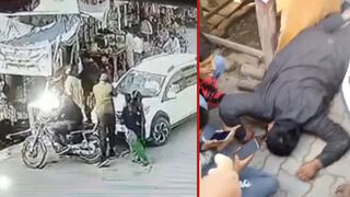 Gang member is shot dead outside store by rivals - Lahore, Pakistan
