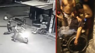 Wheelchair bound man is shot dead and robbed while on TikTok live [All angles] - Ecuador