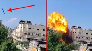 Building was struck by IDF missile in Gaza Strip