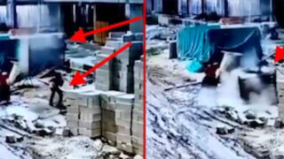 Worker is flattened to death by 500kg crane load in India