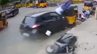 Man killed after getting struck by speeding car in India