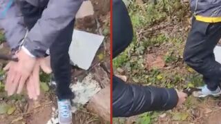 Thief tries to dance his pain off after being shot in both hands and foot in Brazil