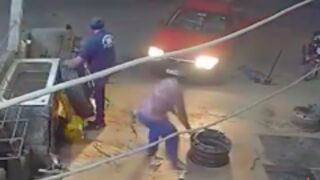 Mechanic dies after Tire explodes in his face in Brazil