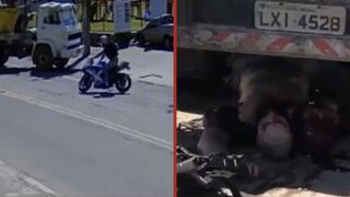Speeding biker is brutally hit and killed instantly after hitting Truck [+ Aftermath]