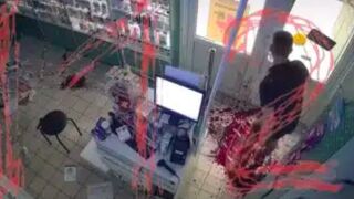 Man bleeds to death, cut by broken glass while trying to rob pharmacy in Russia