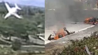 10 killed as private business plane crashes on highway in Malaysia [ + Aftermath]