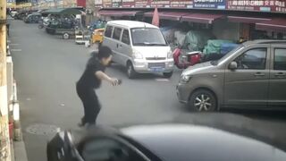 Man is run over and killed after road rage dispute in China