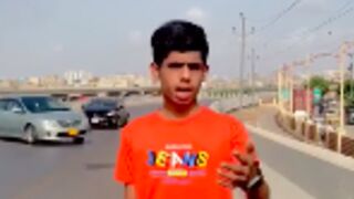 Two TikTokers are hit by out-of-control car on Lyari Expressway in Pakistan