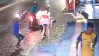 Delinquent was shot and beaten after a failed robbery attempt in Brazil