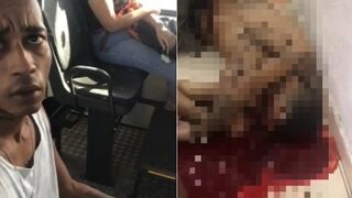 Woman cries after a pervert sat next to her on the bus and started masturbating, he was shot dead soon after (+ Aftermath)