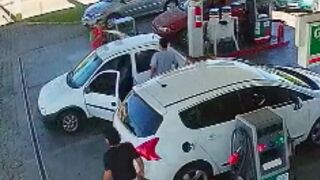Gas station worker sprays customer with pump then sets him on fire, Brazil